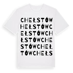 Chełstów ordlek t-shirt – ekologisk bomull t-shirt från Pinshirt