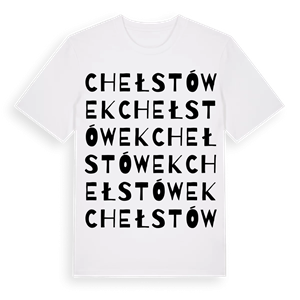 Chełstówek ordlek t-shirt – ekologisk bomull t-shirt från Pinshirt