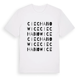Ciechanowice ordlek t-shirt – ekologisk bomull t-shirt från Pinshirt