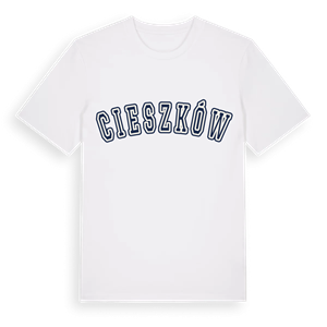 Cieszków college t-shirt – ekologisk bomull t-shirt från Pinshirt