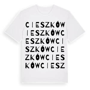 Cieszków ordlek t-shirt – ekologisk bomull t-shirt från Pinshirt