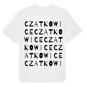 Czatkowice ordlek t-shirt – ekologisk bomull t-shirt från Pinshirt