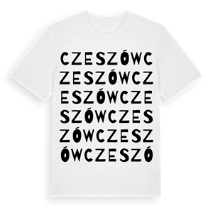 Czeszów ordlek t-shirt – ekologisk bomull t-shirt från Pinshirt