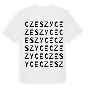 Czeszyce ordlek t-shirt – ekologisk bomull t-shirt från Pinshirt