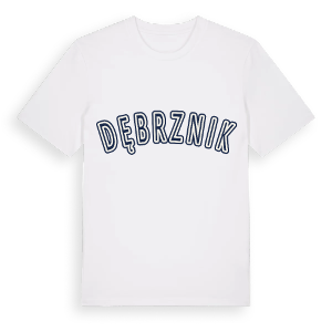 Dębrznik college t-shirt – ekologisk bomull t-shirt från Pinshirt