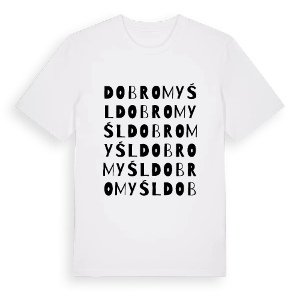 Dobromyśl ordlek t-shirt – ekologisk bomull t-shirt från Pinshirt
