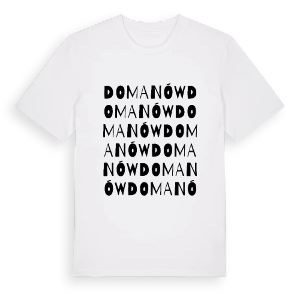 Domanów ordlek t-shirt – ekologisk bomull t-shirt från Pinshirt
