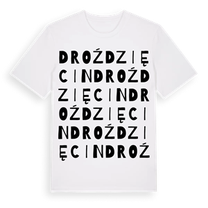 Droździęcin ordlek t-shirt – ekologisk bomull t-shirt från Pinshirt