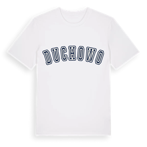 Duchowo college t-shirt – ekologisk bomull t-shirt från Pinshirt