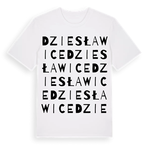 Dziesławice ordlek t-shirt – ekologisk bomull t-shirt från Pinshirt
