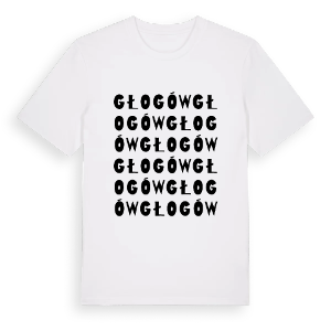 Głogów ordlek t-shirt – ekologisk bomull t-shirt från Pinshirt