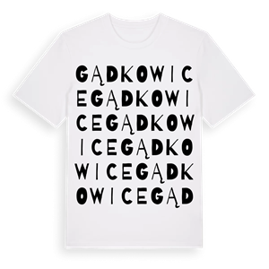 Gądkowice ordlek t-shirt – ekologisk bomull t-shirt från Pinshirt