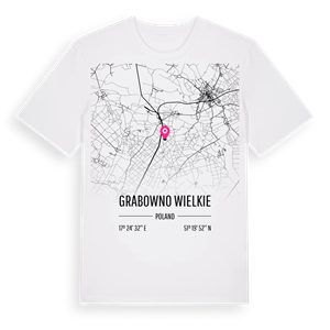 Grabowno Wielkie karta t-shirt – ekologisk bomull t-shirt från Pinshirt