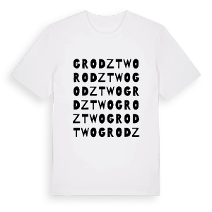 Grodztwo ordlek t-shirt – ekologisk bomull t-shirt från Pinshirt