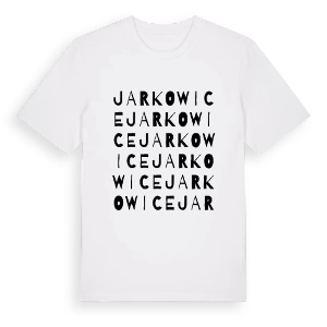 Jarkowice ordlek t-shirt – ekologisk bomull t-shirt från Pinshirt