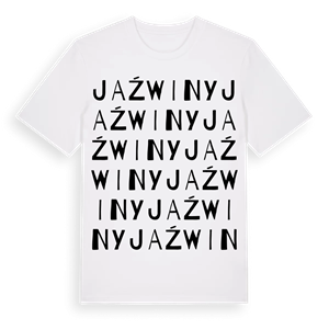 Jaźwiny ordlek t-shirt – ekologisk bomull t-shirt från Pinshirt