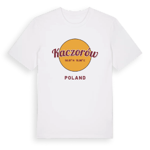Kaczorów cirkel t-shirt – ekologisk bomull t-shirt från Pinshirt