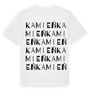 Kamień ordlek t-shirt – ekologisk bomull t-shirt från Pinshirt