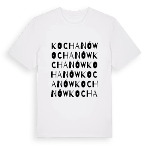 Kochanów ordlek t-shirt – ekologisk bomull t-shirt från Pinshirt