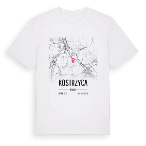 Kostrzyca karta t-shirt – ekologisk bomull t-shirt från Pinshirt