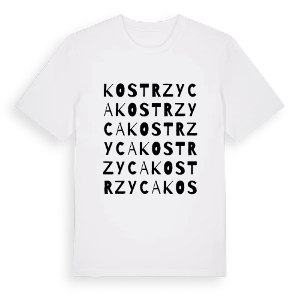 Kostrzyca ordlek t-shirt – ekologisk bomull t-shirt från Pinshirt