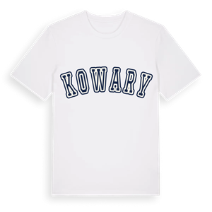 Kowary college t-shirt – ekologisk bomull t-shirt från Pinshirt
