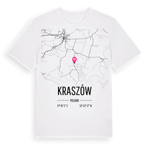 Kraszów karta t-shirt – ekologisk bomull t-shirt från Pinshirt
