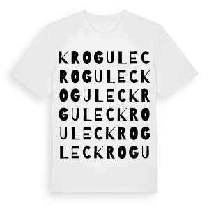 Krogulec ordlek t-shirt – ekologisk bomull t-shirt från Pinshirt