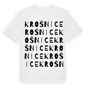 Krośnice ordlek t-shirt – ekologisk bomull t-shirt från Pinshirt