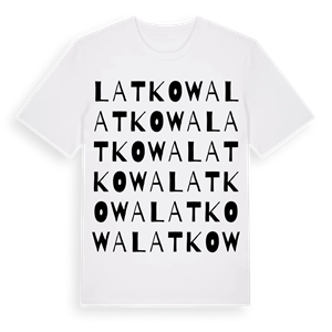 Latkowa ordlek t-shirt – ekologisk bomull t-shirt från Pinshirt