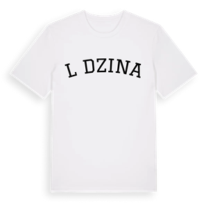 Lędzina böjd t-shirt – ekologisk bomull t-shirt från Pinshirt