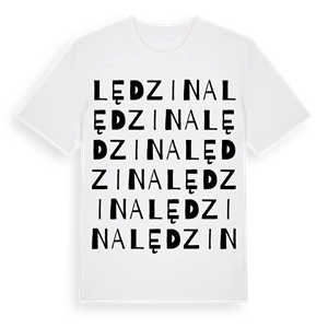 Lędzina ordlek t-shirt – ekologisk bomull t-shirt från Pinshirt