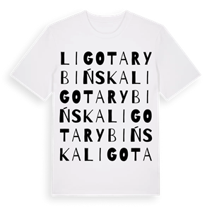 Ligota Rybińska ordlek t-shirt – ekologisk bomull t-shirt från Pinshirt