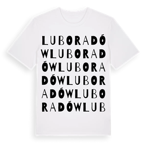 Luboradów ordlek t-shirt – ekologisk bomull t-shirt från Pinshirt