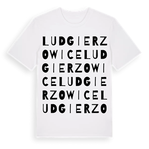Ludgierzowice ordlek t-shirt – ekologisk bomull t-shirt från Pinshirt