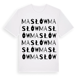 Masłów ordlek t-shirt – ekologisk bomull t-shirt från Pinshirt