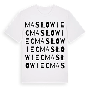 Masłowiec ordlek t-shirt – ekologisk bomull t-shirt från Pinshirt