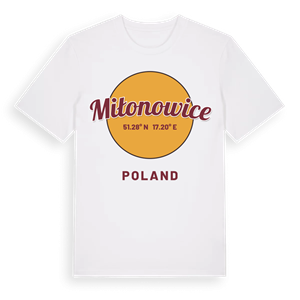 Miłonowice cirkel t-shirt – ekologisk bomull t-shirt från Pinshirt