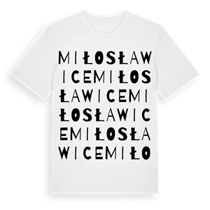 Miłosławice ordlek t-shirt – ekologisk bomull t-shirt från Pinshirt