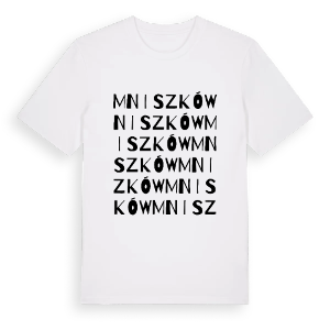 Mniszków ordlek t-shirt – ekologisk bomull t-shirt från Pinshirt