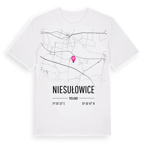 Niesułowice karta t-shirt – ekologisk bomull t-shirt från Pinshirt