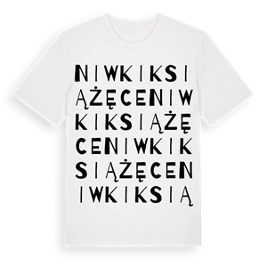 Niwki Książęce ordlek t-shirt – ekologisk bomull t-shirt från Pinshirt