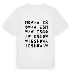 Nowa Wieś ordlek t-shirt – ekologisk bomull t-shirt från Pinshirt