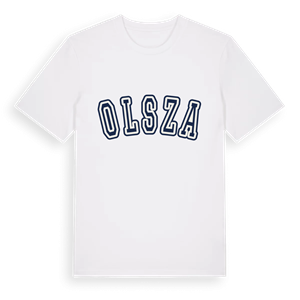 Olsza college t-shirt – ekologisk bomull t-shirt från Pinshirt