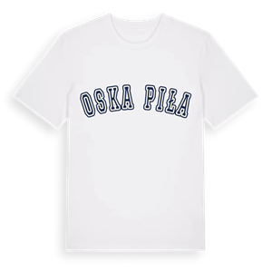 Oska Piła college t-shirt – ekologisk bomull t-shirt från Pinshirt