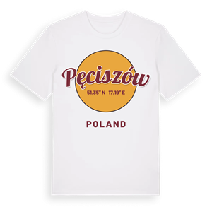 Pęciszów cirkel t-shirt – ekologisk bomull t-shirt från Pinshirt