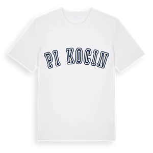 Piękocin college t-shirt – ekologisk bomull t-shirt från Pinshirt