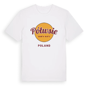 Półwsie cirkel t-shirt – ekologisk bomull t-shirt från Pinshirt