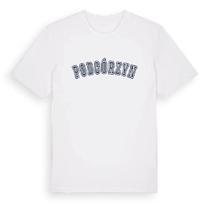 Podgórzyn college t-shirt – ekologisk bomull t-shirt från Pinshirt