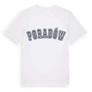 Poradów college t-shirt – ekologisk bomull t-shirt från Pinshirt